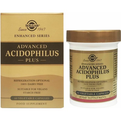 SOLGAR Advanced Acidophilus Plus 60 δισκία SOLGAR Advanced Acidophilus Plus 60 δισκία