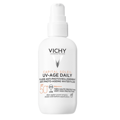 VICHY Capital Soleil UV-Age Daily Αντηλιακή Κρέμα Προσώπου Λεπτόρευστης Υφής Κατά της Φωτογήρανσης SPF50+ 80ml