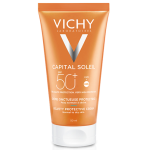 VICHY Capital Soleil Αντηλιακή Κρέμα Προσώπου για Βελούδινη Επιδερμίδα Ιδανική για Ευαίσθητες Επιδερμίδες SPF50+ 50ml