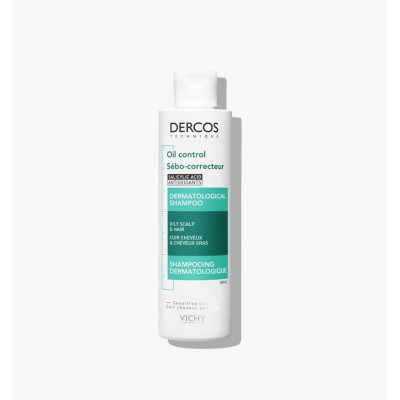 VICHY Dercos Oil Correct Σαμπουάν για τη Ρύθμιση της Λιπαρότητας των Μαλλιών 200ml VICHY Dercos Oil Correct Σαμπουάν για τη Ρύθμιση της Λιπαρότητας των Μαλλιών 200ml