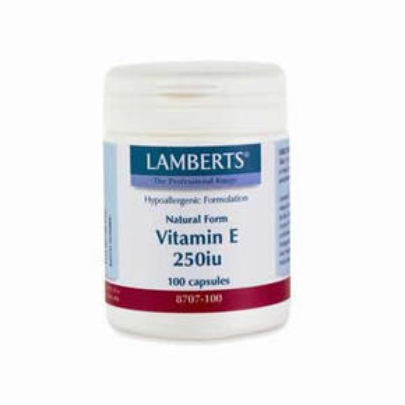 LAMBERTS Vitamin E Βιταμίνη Ε 250 iu natural form 100 δισκία
