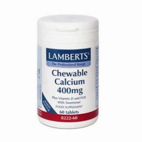 LAMBERTS Chewable Calcium Ασβέστιο 400mg 60 δισκία