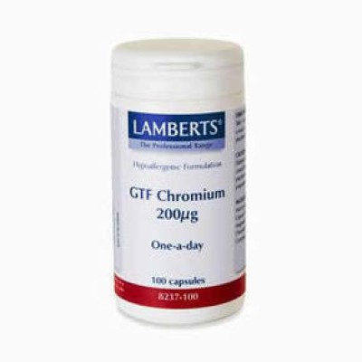 LAMBERTS Chromium GTF Χρώμιο 200mg 100 δισκία LAMBERTS Chromium GTF Χρώμιο 200mg 100 δισκία