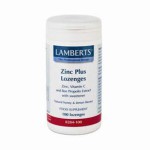 LAMBERTS Zinc Plus Lozenges Καραμέλες ψευδαργύρου με Vitamin C+ εκχύλισμα πρόπολης 100 δισκία