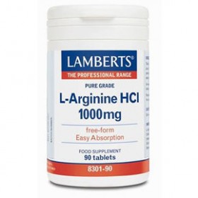 LAMBERTS L-Arginine HCl Αργινίνη 1000mg 90 δισκία