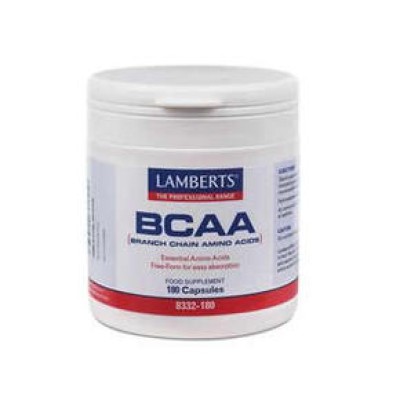 LAMBERTS BCAA - Branch Chain Amino Acids Λευκίνη Ισολευκίνη Βαλίνη 180 δισκία