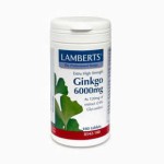 LAMBERTS Ginkgo Biloba Extract 6000mg 180 δισκία