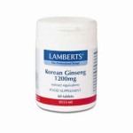 LAMBERTS Korean Ginseng 1200mg 60 δισκία