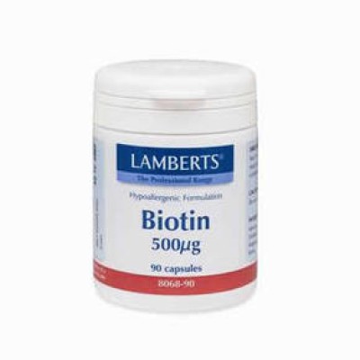 LAMBERTS Βiotin Βιοτίνη 500 mcg 90 δισκία LAMBERTS Βiotin Βιοτίνη 500 mcg 90 δισκία