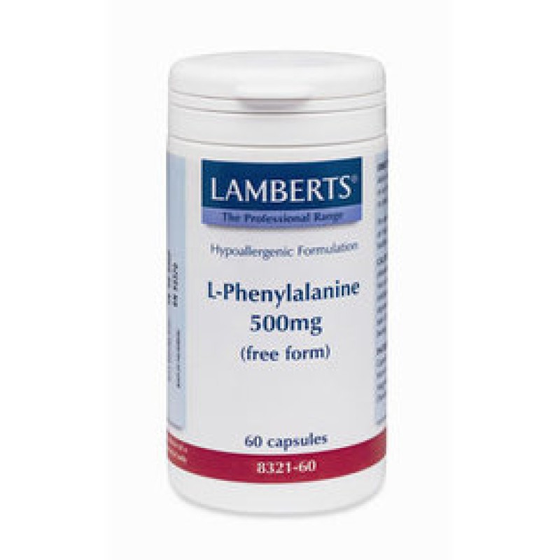 LAMBERTS L-Phenylalanine Φαινυλαλανίνη 500mg 60 δισκία