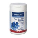 LAMBERTS Flax Seed Oil 1000 mg Ω3+Ω6 90 δισκία