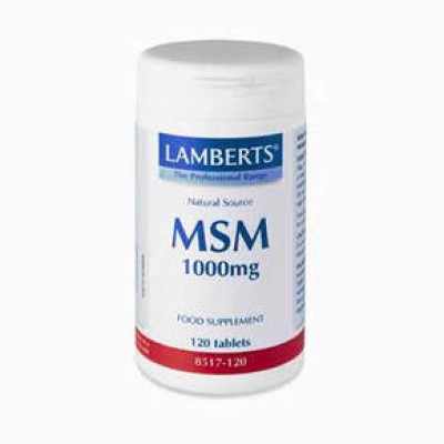 LAMBERTS MSM Οργανικό Θείο 1000mg 120 δισκία LAMBERTS MSM Οργανικό Θείο 1000mg 120 δισκία