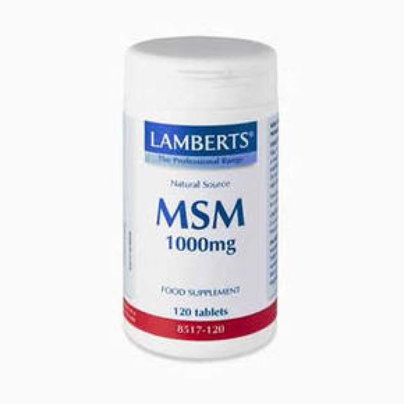 LAMBERTS MSM Οργανικό Θείο 1000mg 120 δισκία