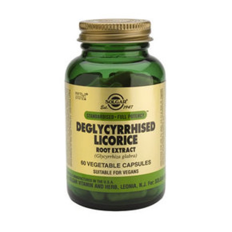 SOLGAR Deglycyrrhised Licorice Root Extract 60 δισκία