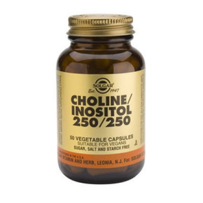 SOLGAR Choline/Inositol 250/250mg 50 δισκία SOLGAR Choline/Inositol 250/250mg 50 δισκία