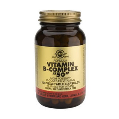 SOLGAR Vitamin B-Complex "50" 100 δισκία SOLGAR Vitamin B-Complex "50" 100 δισκία