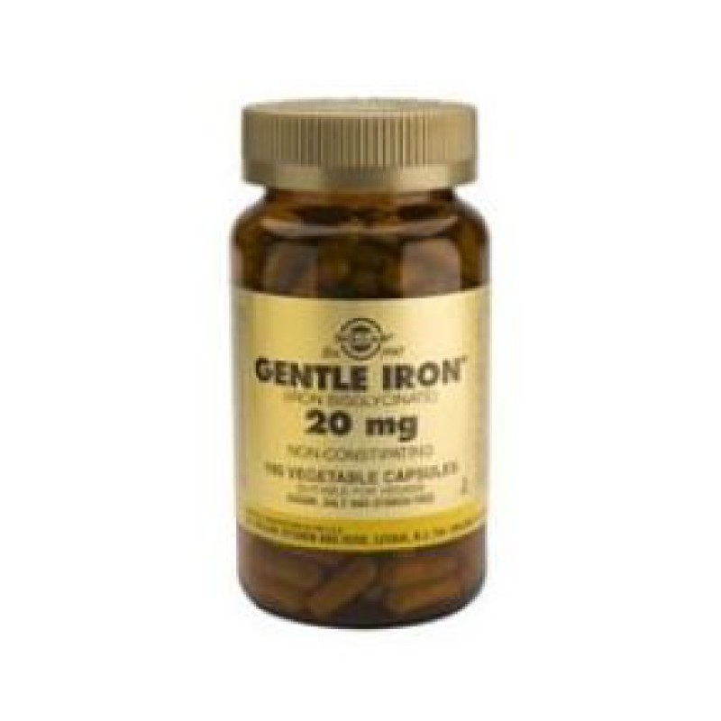 SOLGAR Gentle Iron 20mg veg.caps 90s