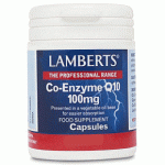 LAMBERTS Co-Enzyme Q10 100mg Συμπλήρωμα Διατροφής με Βάση Φυτικού Ελαίου 30 δισκία 