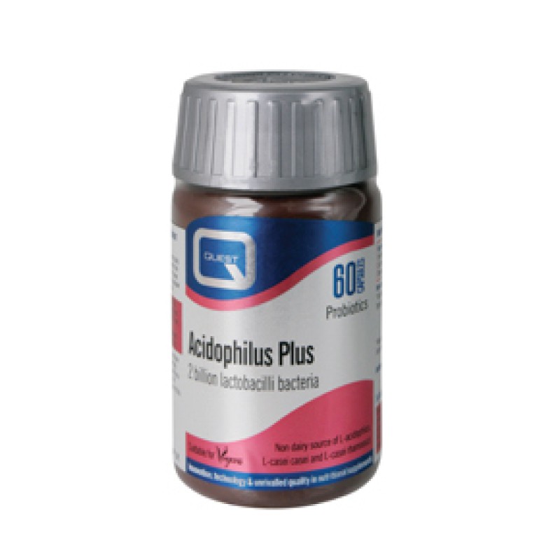 QUEST Acidophilus Plus 2 billion lactobacilli bacteria 60 caps