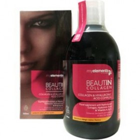 MY ELEMENTS Beautin Collagen & Hyaluronic Acid Complex με Γεύση Μάνγκο-Πεπόνι 500ml