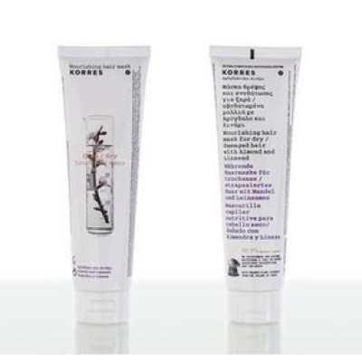 KORRES Μάσκα Θρέψης και Ενυδάτωσης Για Ξηρά Και Ταλαιπωρημένα Μαλλιά Με Αμύγδαλο Και Λινάρι 125ml