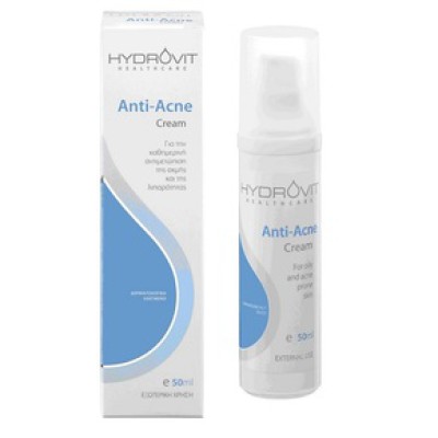HYDROVIT Anti-Acne Cream - Κρέμα για την Καθημερινή Αντιμετώπιση της Ακμής 50ml