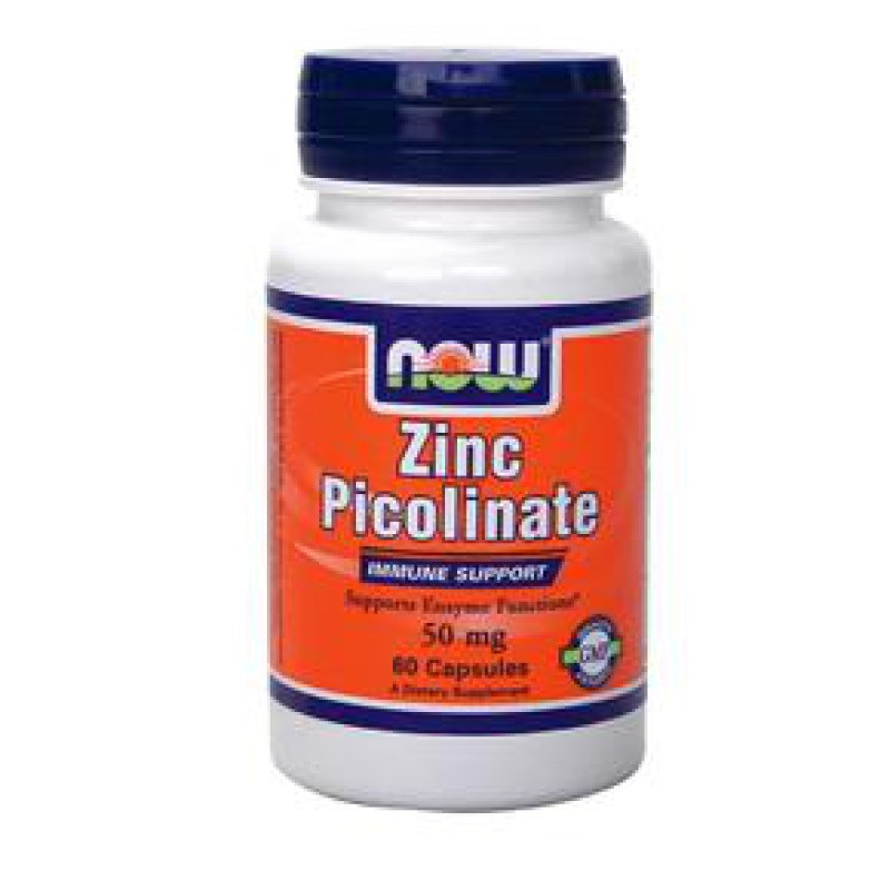 NOW FOODS Zinc Picolinate 50mg 60 Caps
