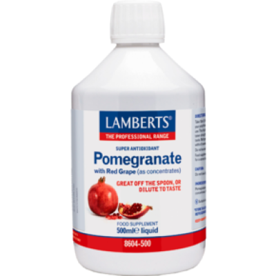 LAMBERTS Pomegranate Concentrate Υγρό Πόσιμο Ρόδι 500ml LAMBERTS Pomegranate Concentrate Υγρό Πόσιμο Ρόδι 500ml