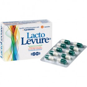 UNI-PHARMA LACTO LEVURE - Συμπλήρωμα διατροφής ιδανικό για τη σωστή λειτουργία του εντέρου 10caps