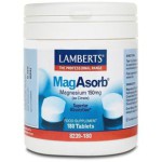 LAMBERTS Mag Asorb Μαγνήσιο 150mg 180 δισκία
