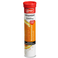 LANES Vitamin C Βιταμίνη C 1000mg  με υπέροχη γεύση πορτοκάλι 20 Αναβράζοντα δισκία
