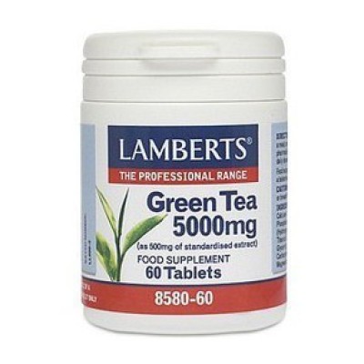 LAMBERTS Green Tea 5000mg Συμπλήρωμα Διατροφής με Πράσινο Τσάι 60 δισκία