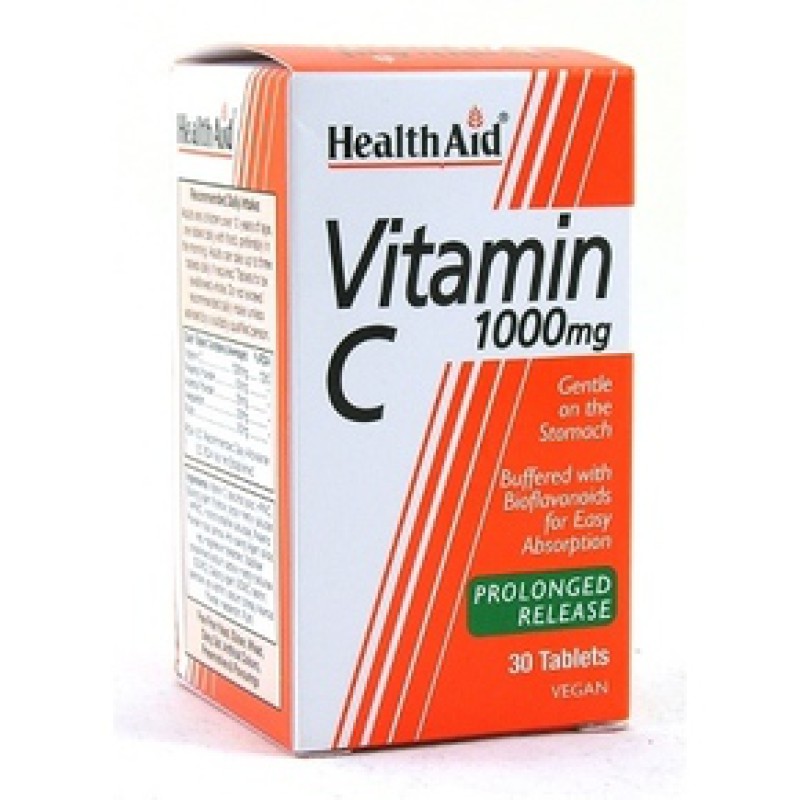 HEALTH AID Vitamin C 1000mg Prolonged Release 30 veg tabs