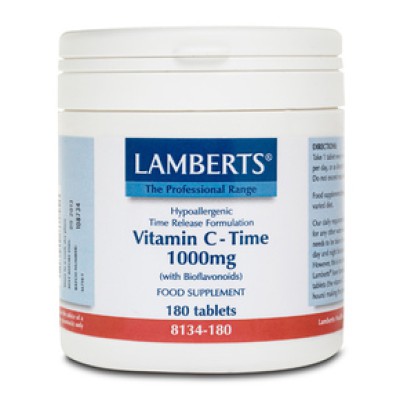 LAMBERTS Vitamin C Βιταμίνη C 1000mg Time Release 180 δισκία LAMBERTS Vitamin C Βιταμίνη C 1000mg Time Release 180 δισκία