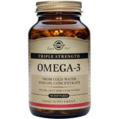 SOLGAR Omega 3 Triple Strength 50 softgels SOLGAR Omega 3 Triple Strength 50 softgels