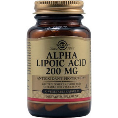 SOLGAR Alpha Lipoic Acid 200 mg 50 δισκία SOLGAR Alpha Lipoic Acid 200 mg 50 δισκία
