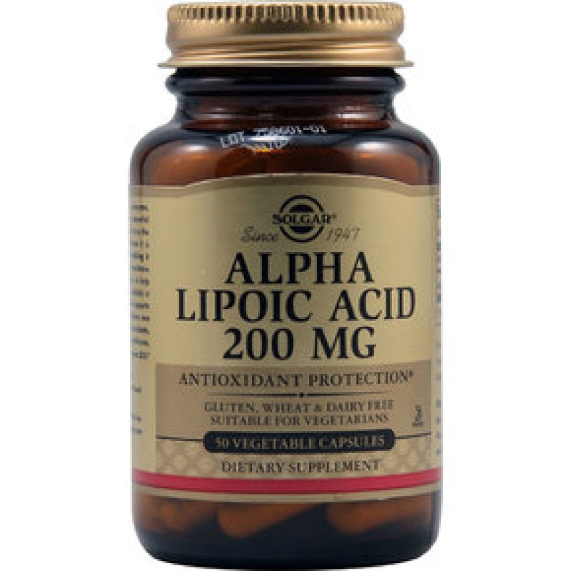 SOLGAR Alpha Lipoic Acid 200 mg 50 δισκία