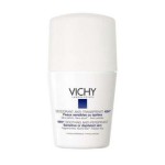 VICHY Deodorant Αποσμητικό Roll on για Ευαίσθητες Αποτριχωμένες Επιδερμίδες Χωρίς Άρωμα 50ml