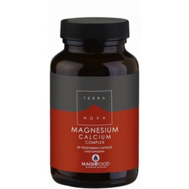 TERRANOVA Magnesium Calcium Complex Μοναδική Σύνθεση Μαγνησίου Σε Υψηλή Δοσολογία 500mg Για Μέγιστη Απορρόφηση 50 κάψουλες