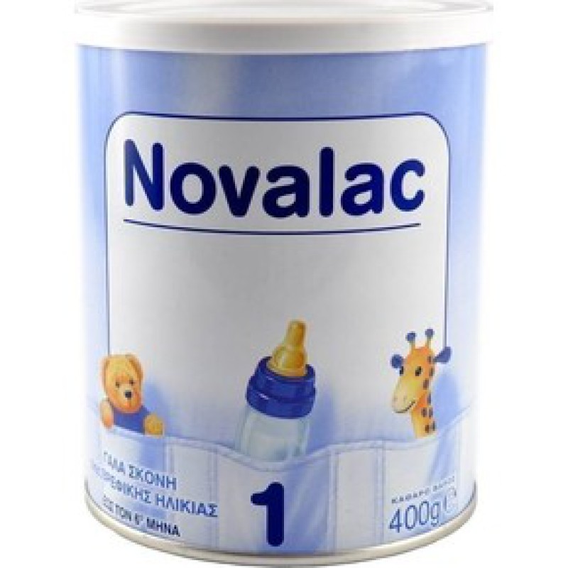 NOVALAC 1 Γάλα σε Σκόνη Πρώτης Βρεφικής Ηλικίας εώς τον 6ο μήνα 400gr