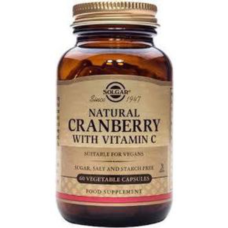 SOLGAR Cranberry Extract with Vitamin C 60 δισκία