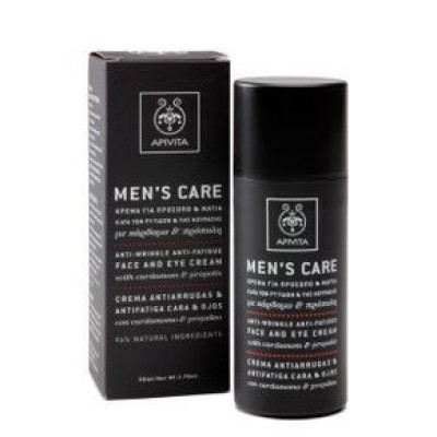 APIVITA Men's Care Αντιγηραντική κρέμα προσώπου και ματιών με κάρδαμο & πρόπολη 50ml APIVITA Men's Care Αντιγηραντική κρέμα προσώπου και ματιών με κάρδαμο & πρόπολη 50ml
