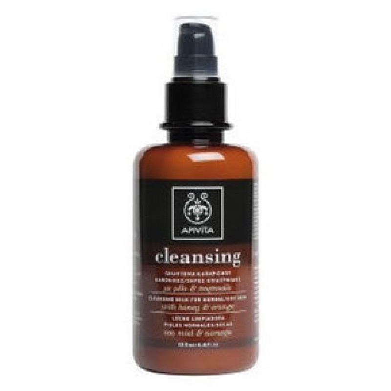 APIVITA Cleansing Γαλάκτωμα Καθαρισμού με μέλι & πορτοκάλι 200ml