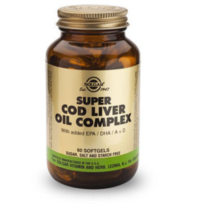 SOLGAR Super Cod Liver Oil Complex 60 δισκία