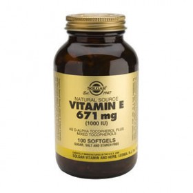 SOLGAR Vitamin E 671mg Natural 1000IU 100 δισκία