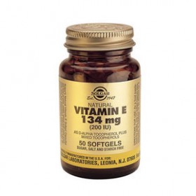 SOLGAR Vitamin E 134mg Natural 200IU 50 Μαλακές Κάψουλες