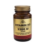 SOLGAR Vitamin D3 55mg 2200IU 50 δισκία