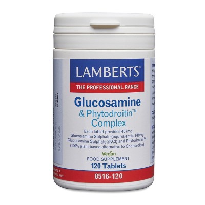 LAMBERTS Glucosamine and Phytodroitin Complex Γλυκοζαμίνη και Φυτοδροϊτίνη 120 δισκία