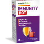 HEALTH PRO Immunity Hot Συμπλήρωμα Διατροφής για την Ενίσχυση του Ανοσοποιητικού με Σαμπούκο , Βιταμίνη C , Ψευδάργυρο και Ινουλίνη 14 Φακελίσκοι
