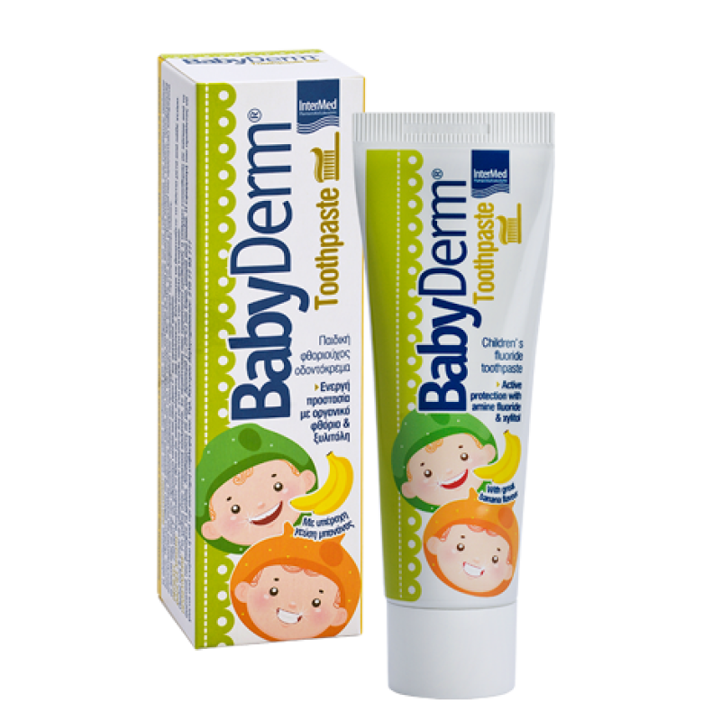 INTERMED Babyderm Toothpaste με γεύση μπανάνα 50ml